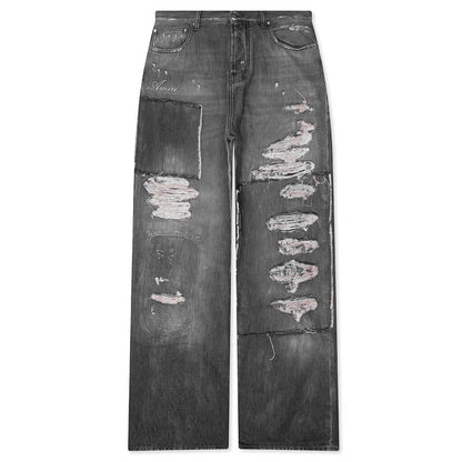 Carpenter Repaired Baggy Jean Crafted Black