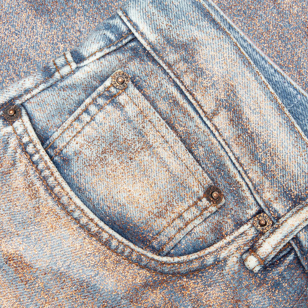 Denim Shorts Rose Copper Light Blue