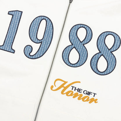 1988 Full Zip Hoodie White