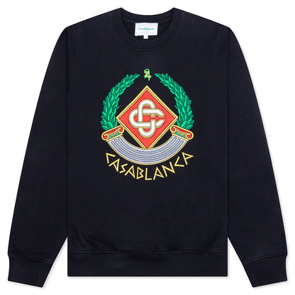 Casa Crest Embroidered Sweatshirt Black