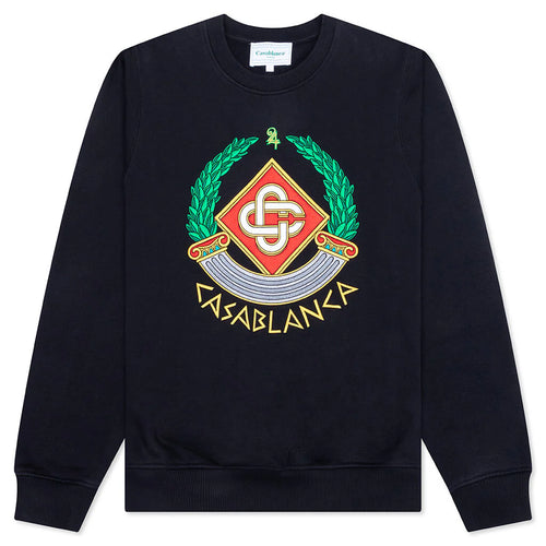 Casa Crest Embroidered Sweatshirt Black