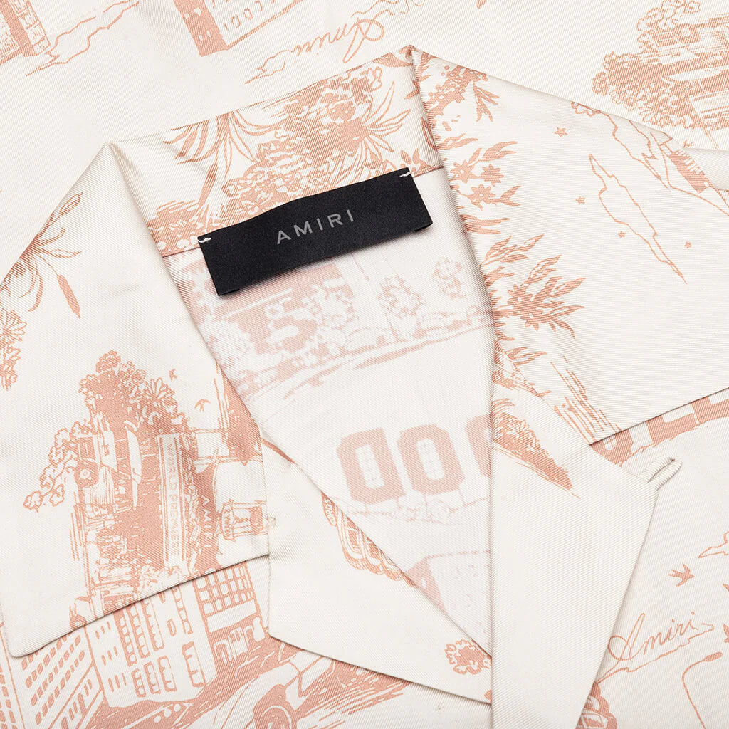 LA Landmark Bowling Shirt Alabaster