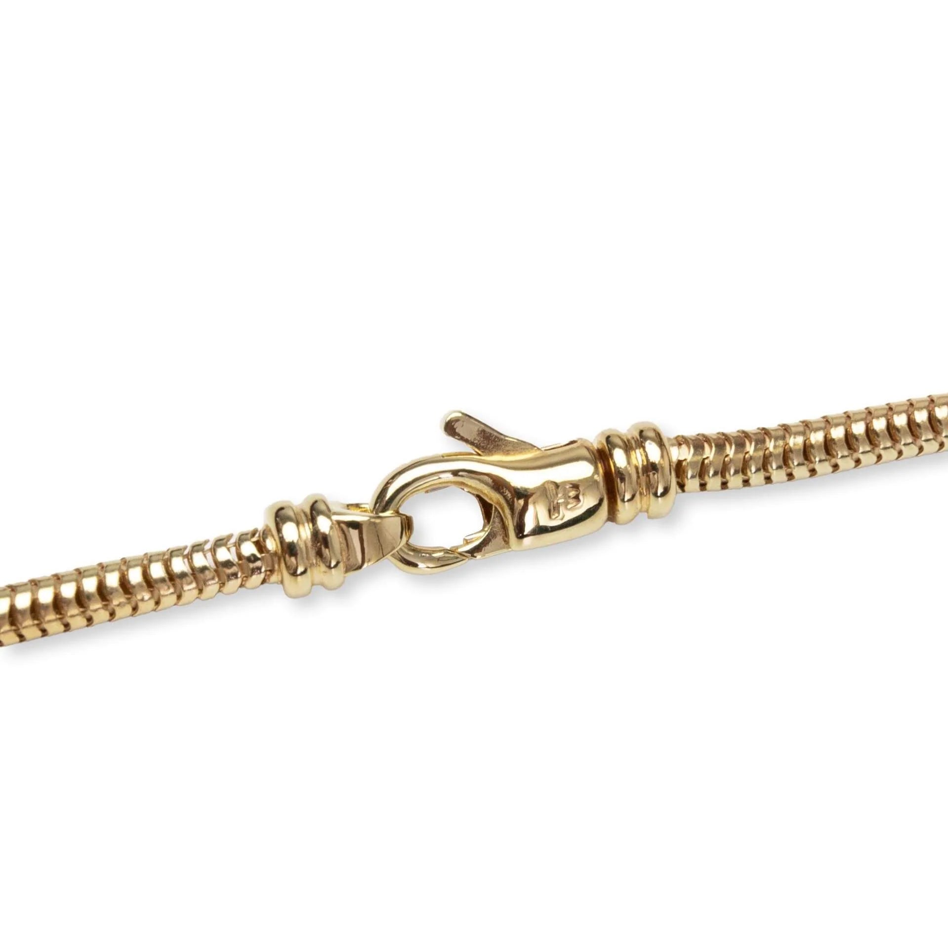 Snake Chain Gold S925 Sterling Silver with 18K Gold Plating