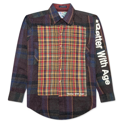 Re Tartan Flannel Shirt Multi