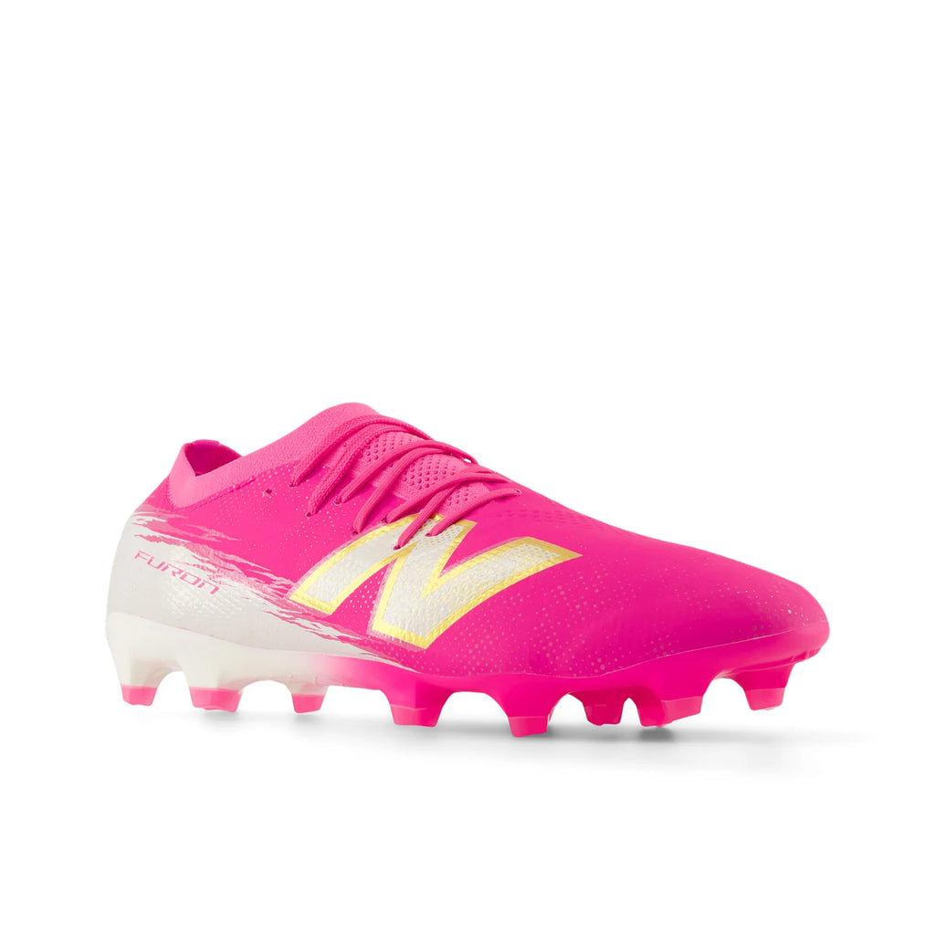 New Balance Furon Pro V8 FG Firm Ground Mens Soccer Cleats Pink Heat