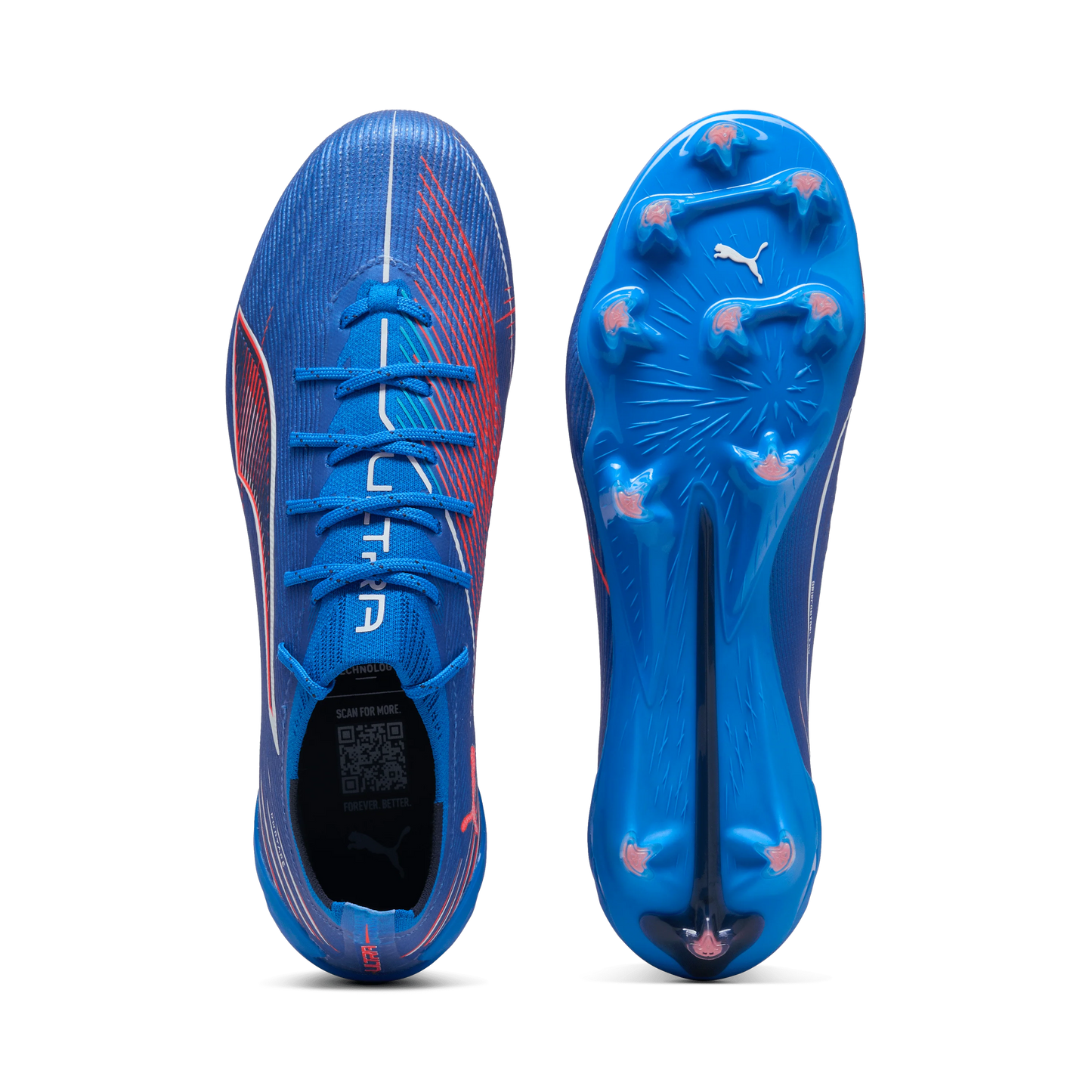 PUMA Ultra 6 Ultimate Womens Firm Ground Soccer Cleats Blue White