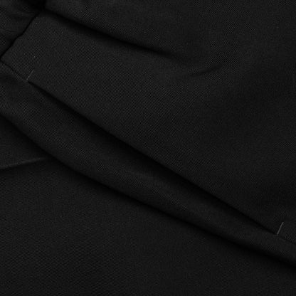 Sharp Gabardine Wool Trouser Black