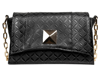 Bolsa de Hombro Ferretina Negro Bomboide para Mujer