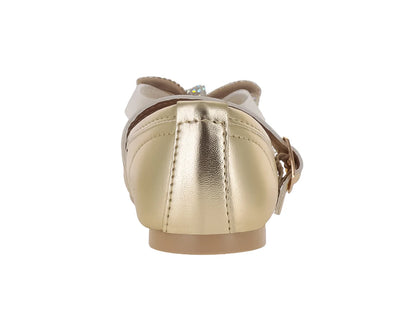 Zapatos Planos 4EVER Oro Inglés para Niña