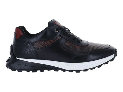 Tenis Vertical Negro Textura Serpiente para Hombre