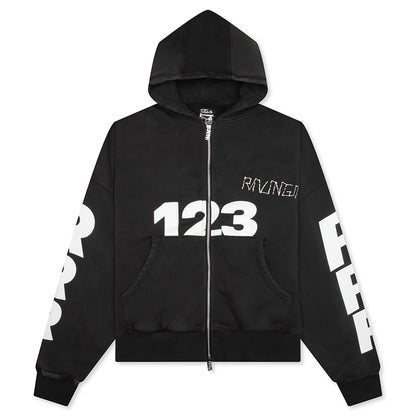 USO 123 CVA Zip Hoodie Mechanic Black