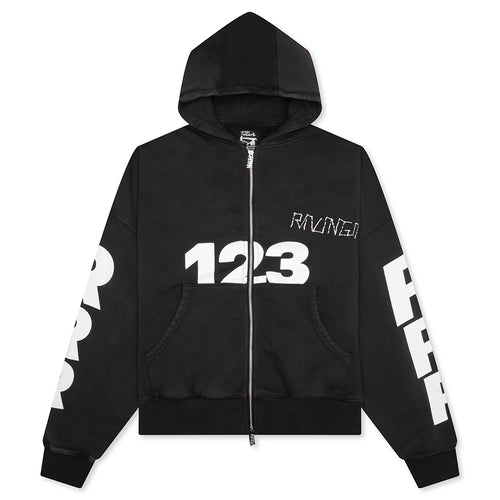USO 123 CVA Zip Hoodie Mechanic Black