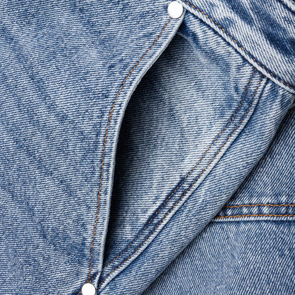 Cargo Denim Baggy Short Bay Indigo