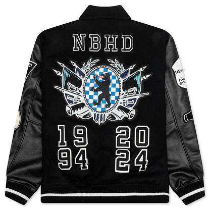 Stadium Jacket Black White