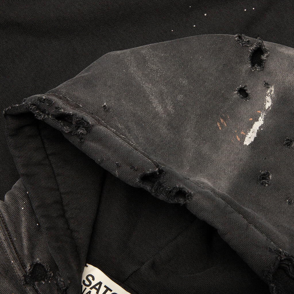 Luke Fleece Hoodie Black