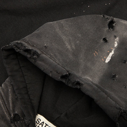 Luke Fleece Hoodie Black