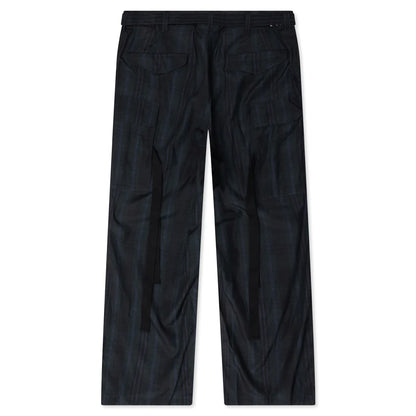 Plaid Pants Black