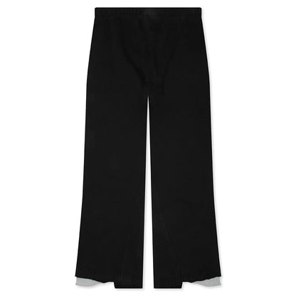 Twisted Leg Sweatpant Flare Washed Black Heather Grey