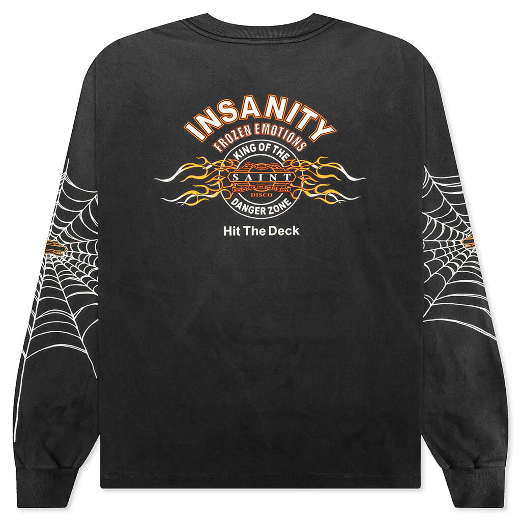 Saint Michael X Teflon Disco Mx6 Saint Disco Insanity L S Tee Black