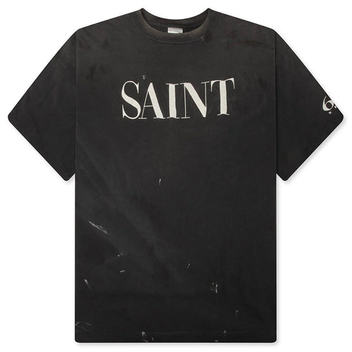 Saint 666 S S T Shirt Black