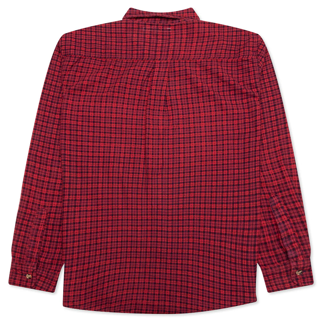 Ribbon Over Dye Flannel Shirt Assorted