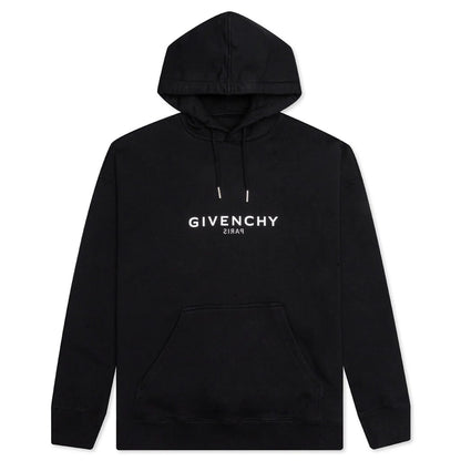 Printed Felpa Slim Fit Hoodie Black