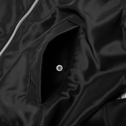 Cotton Chino x Nylon Twill Blouson Black