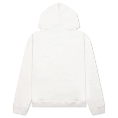 Upside Down Logo Hoodie Off White Black Embroidery