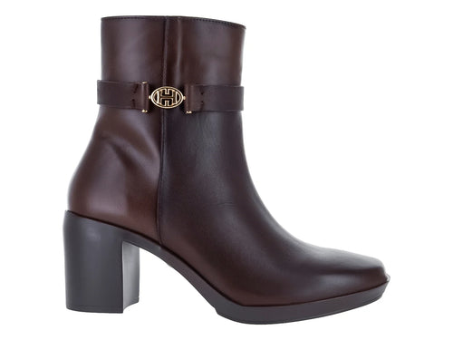 Botines Hispana Piel Castaña para Mujer
