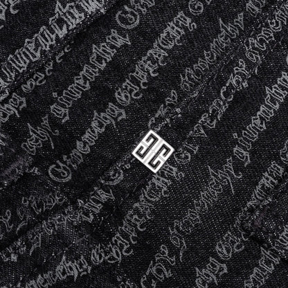 Skinny Fit Trousers w All Over Dark Grey