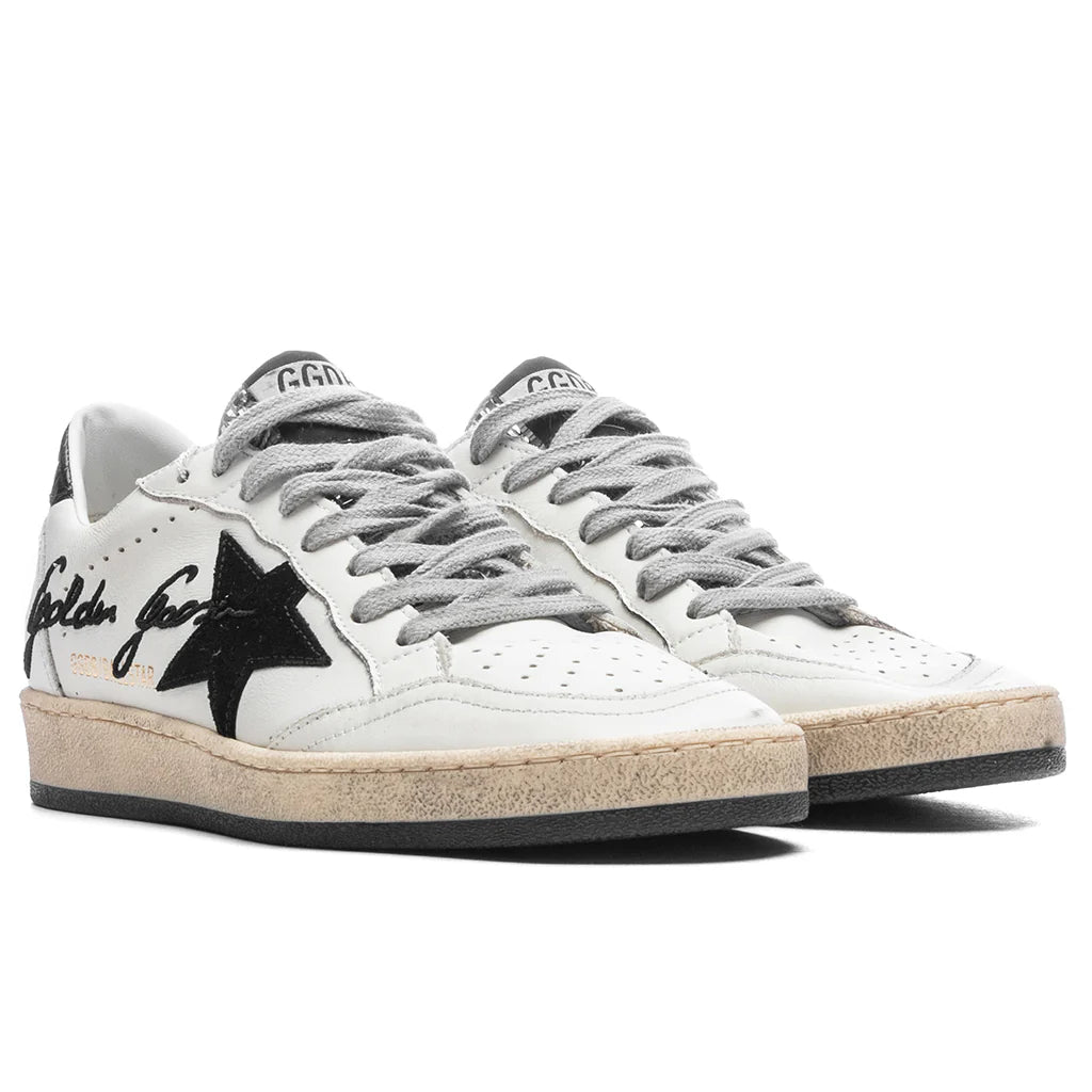 Womens Ball Star White Black Silver
