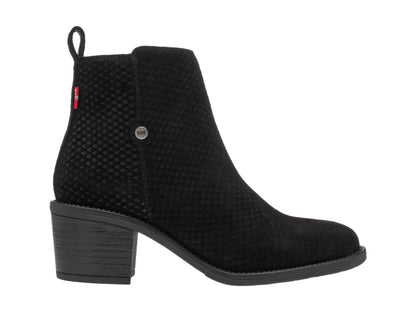 Botines Levis Negro Texturizado para Mujer