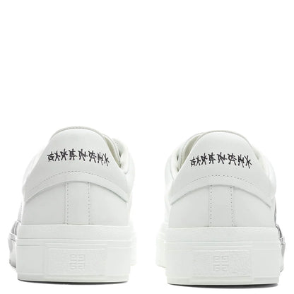 City Court Lace Up Sneaker White Black