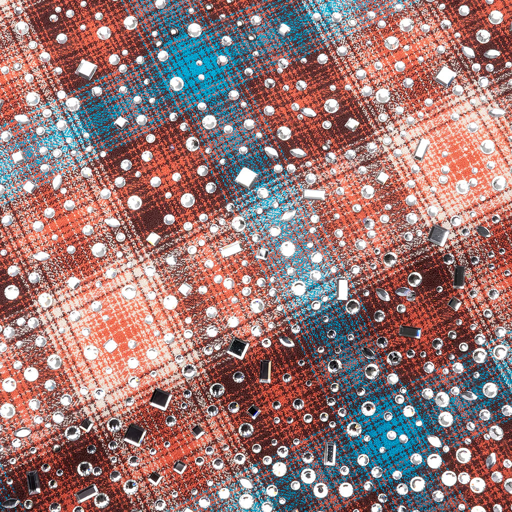 Other Scenes Shattered Glass Flannel Red Blue