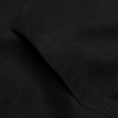 Zip Skull Knitted Hoodie Black