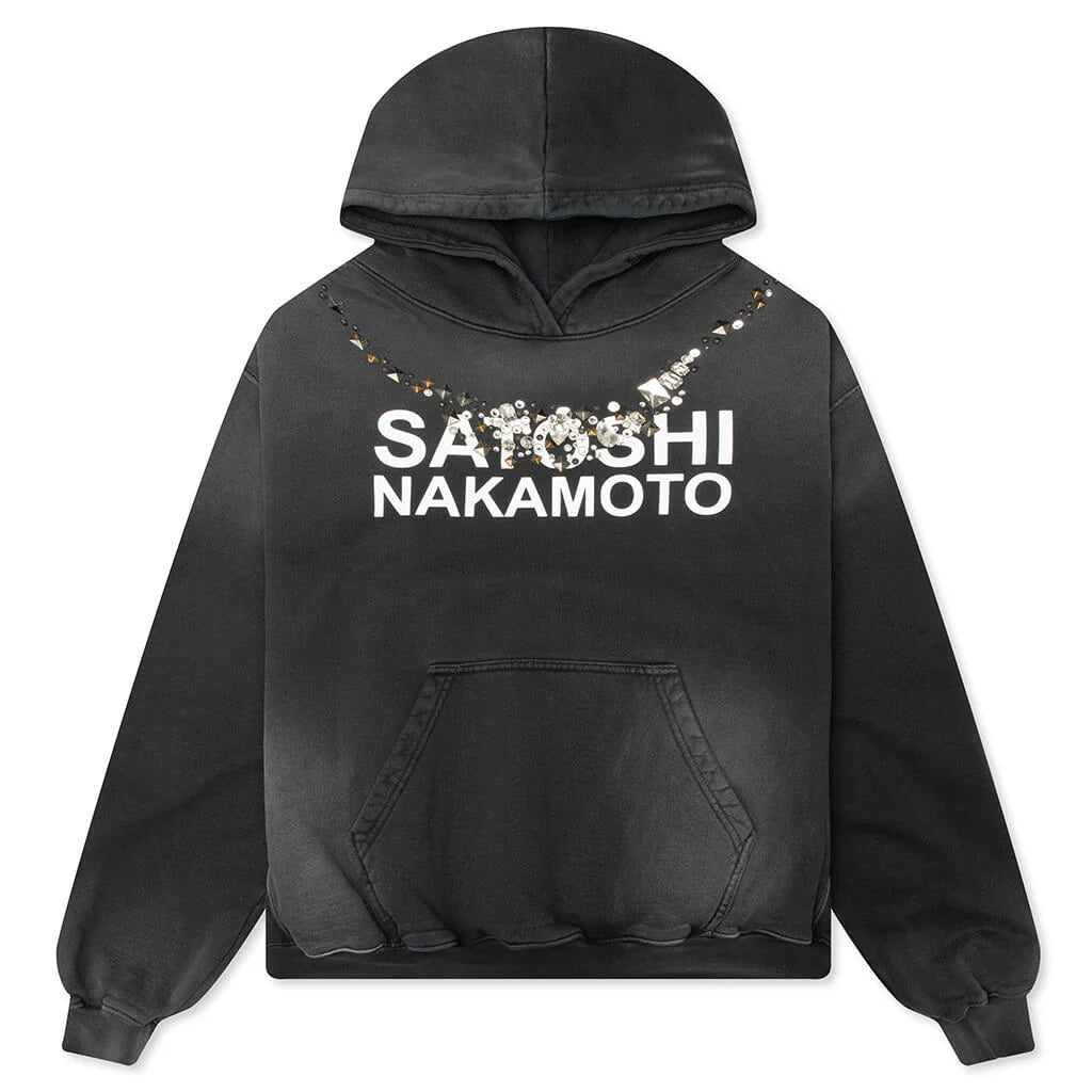 Satoshi Ice Hoodie Washed Black