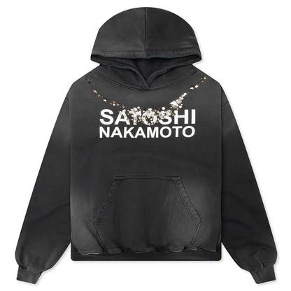 Satoshi Ice Hoodie Washed Black