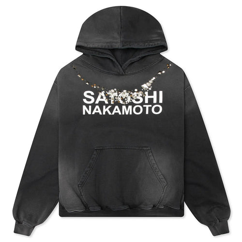 Satoshi Ice Hoodie Washed Black