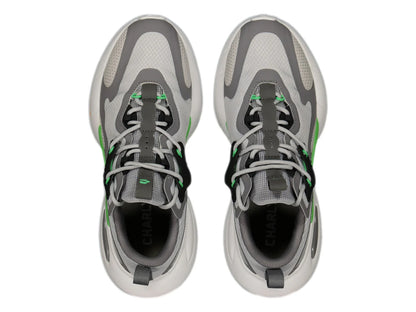 Tenis Charly Gris con Verde Lima para Hombre