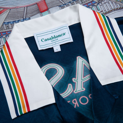 Short Sleeve Cuban Collar Shirt La Deesse Du Stade