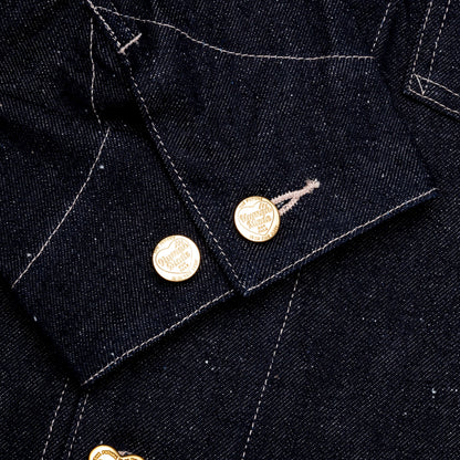 Denim Coverall Jacket Rigid Indigo