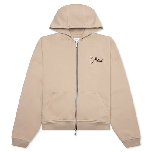 Zip Up Hoodie Sand