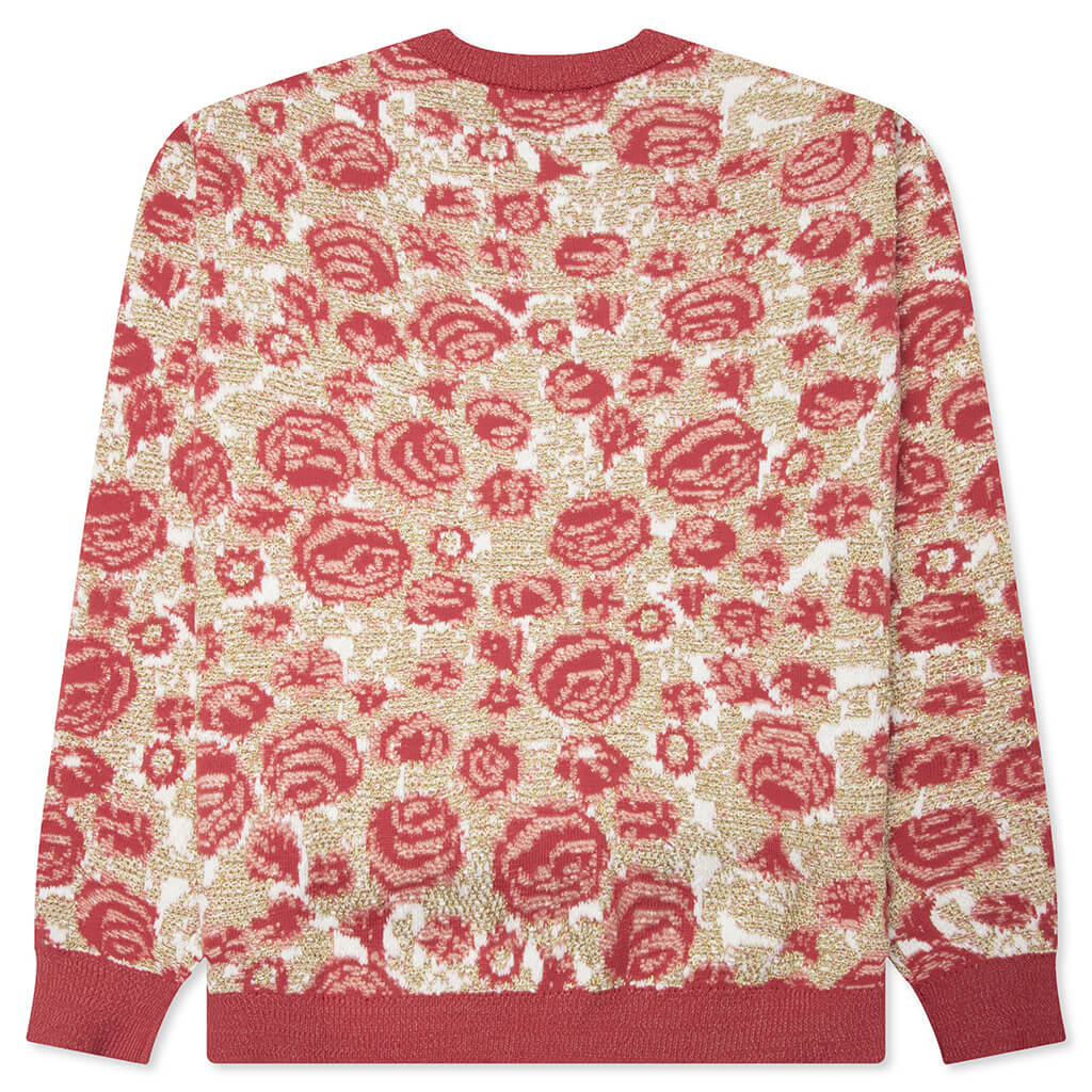 Jacquard Sweater Blossom Pink Gold