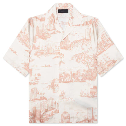 LA Landmark Bowling Shirt Alabaster