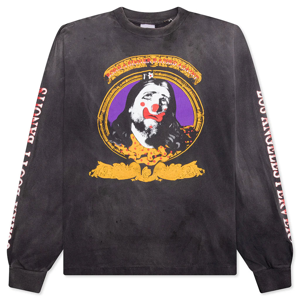 Saint Michael x Born x Raised Born Saint L S Tee Black