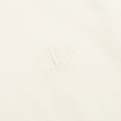 Glass Finish Cotton Poplin Shirt Eggshell