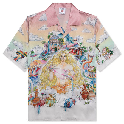 The Road To Knowledge S S Cuban Collar Shirt Multi