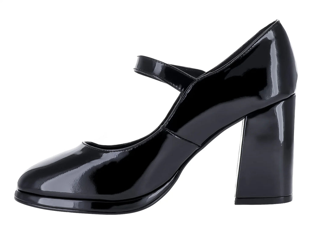 Zapatillas de Charol Negro Stefania para Mujer