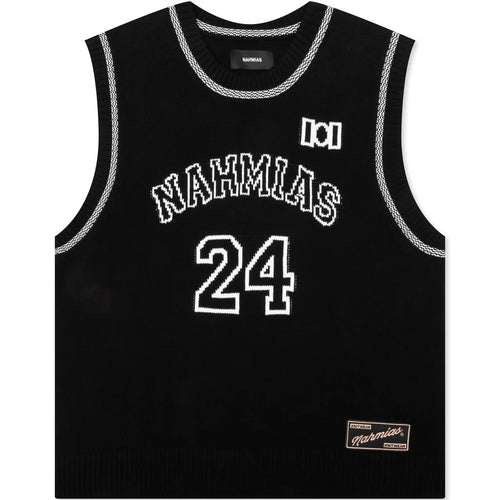 Knitted 24 Basketball Jersey Black