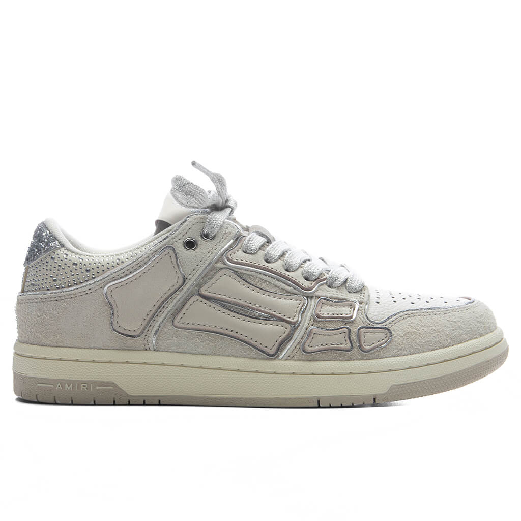 Womens Glitter Skel Top Low Alabaster